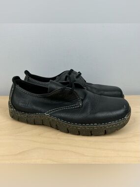 Earth Kalso Shoes Men’s Size 8.5 Classic 2 Black Leather Oxfords Lace Up